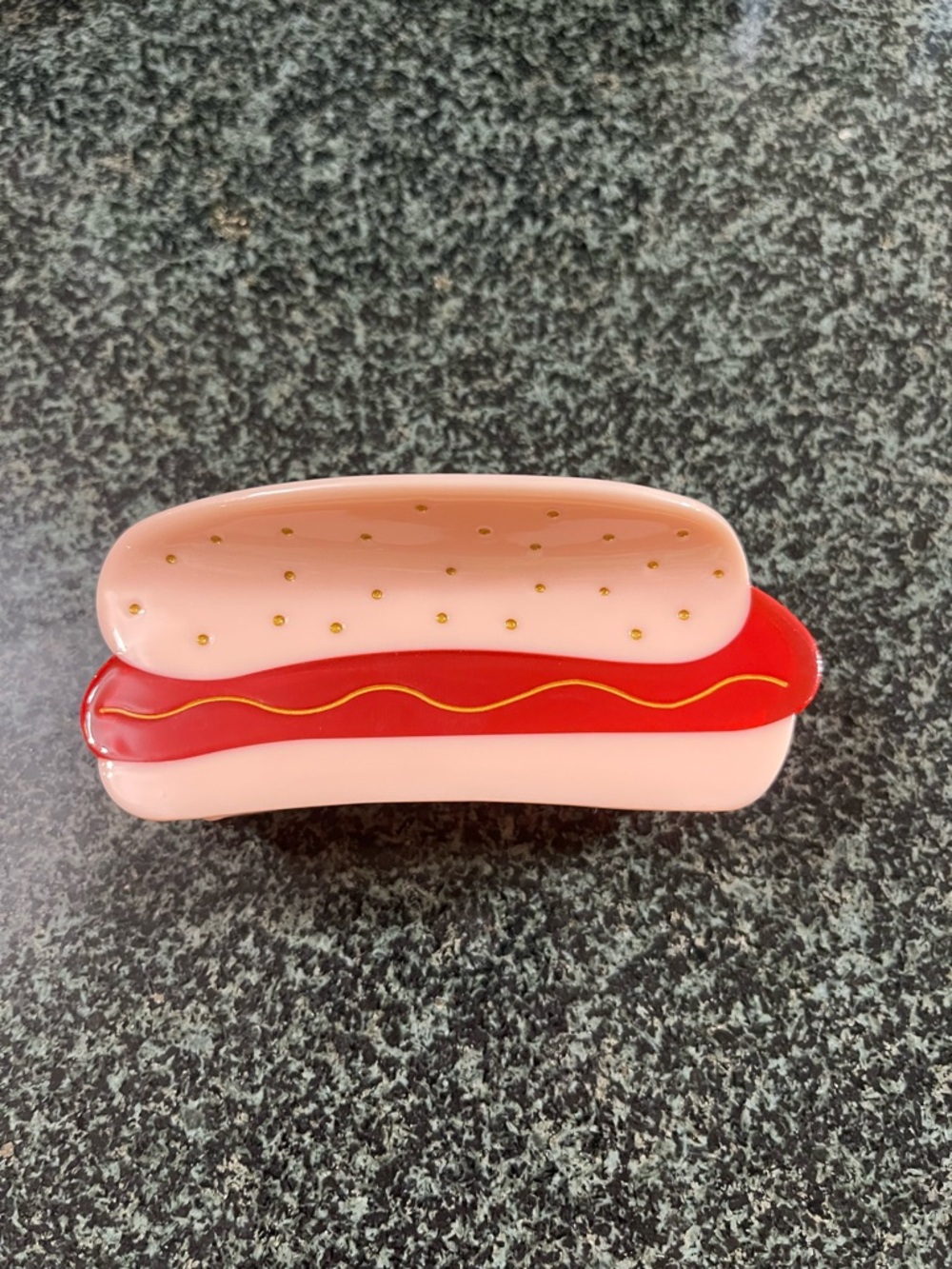 🌭 NWT Hot Dog Novelty Hair Claw Clip